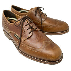 Mephisto Wingtip Dress Shoes Mens 11.5 Brown Leather High Quality LaceUp Comfort